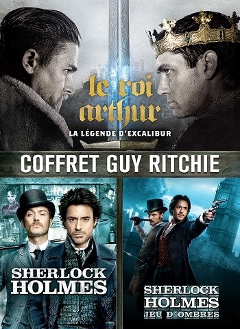 PACK GUY RITCHIE (LE ROI ARTHUR : LA LÉGENDE D'EXCALIBUR - SHERLOCK HOLMES - SHERLOCK HOLMES 2)